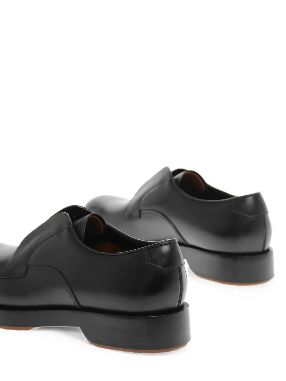 Zegna Derby schoenen met elastisch inzetstuk Zwart