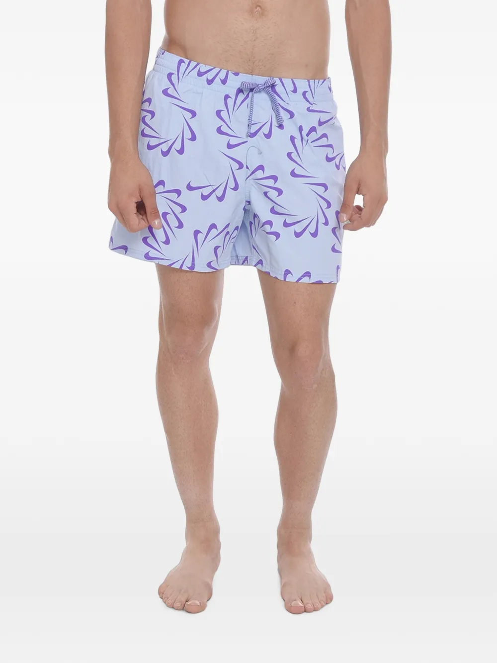 Nike Logo-print Swim Shorts In Blue