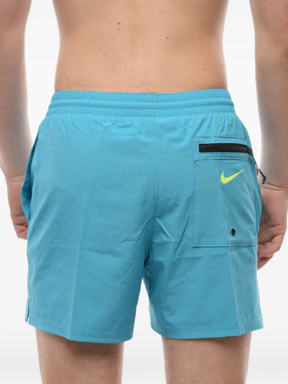 Nike Logo-print Swim Trunks In Blue