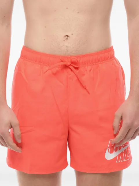 Nike logo-print drawstring swim trunks