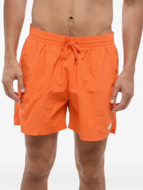 Nike sneaker-patch drawstring-waist swim shorts