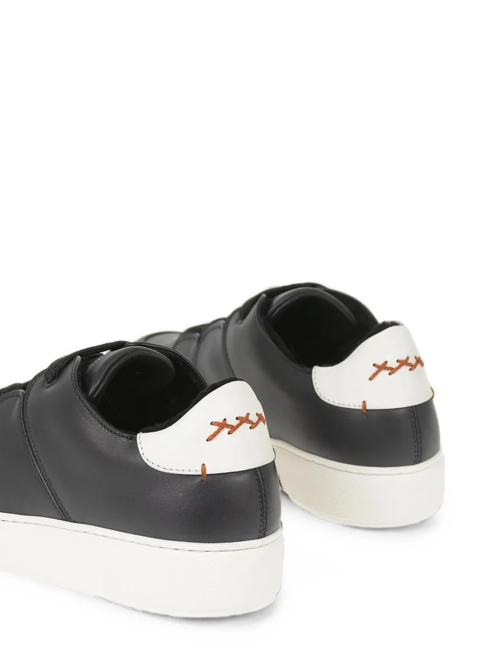 Zegna Tiziano leather sneakers Zwart