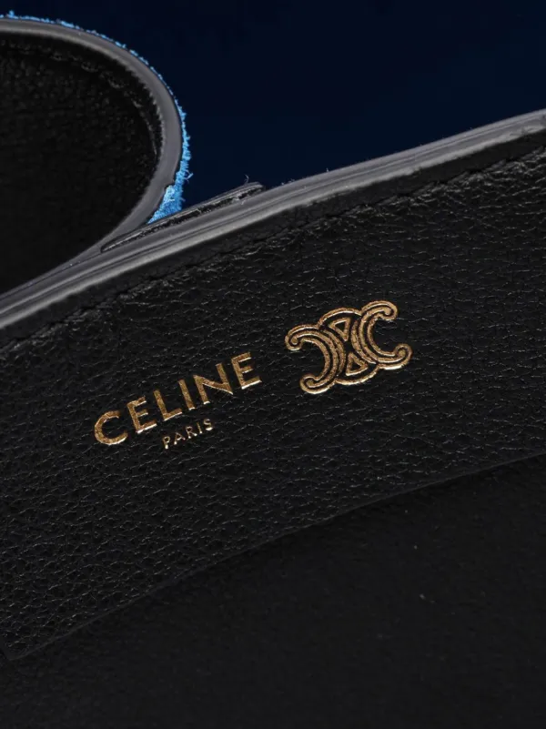Celine Pre-Owned 2026 Small Leather Cube Bag Satchel | Black