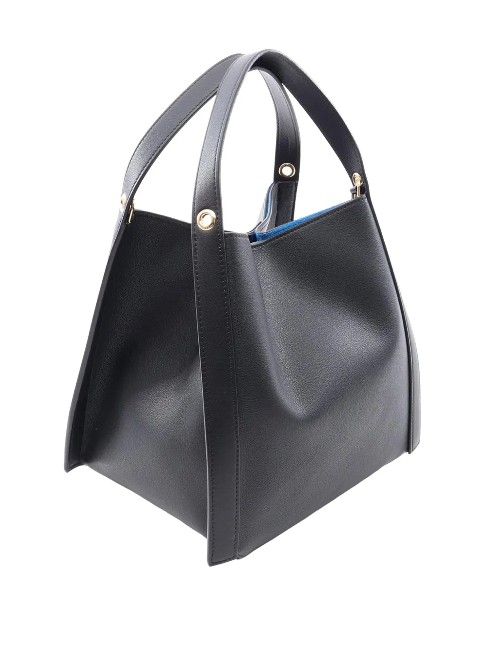 Celine Pre-Owned 2026 Small Leather Cube Bag Satchel | Black