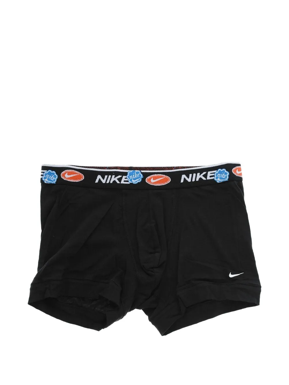 Nike Logo-embroidered Boxers In Black