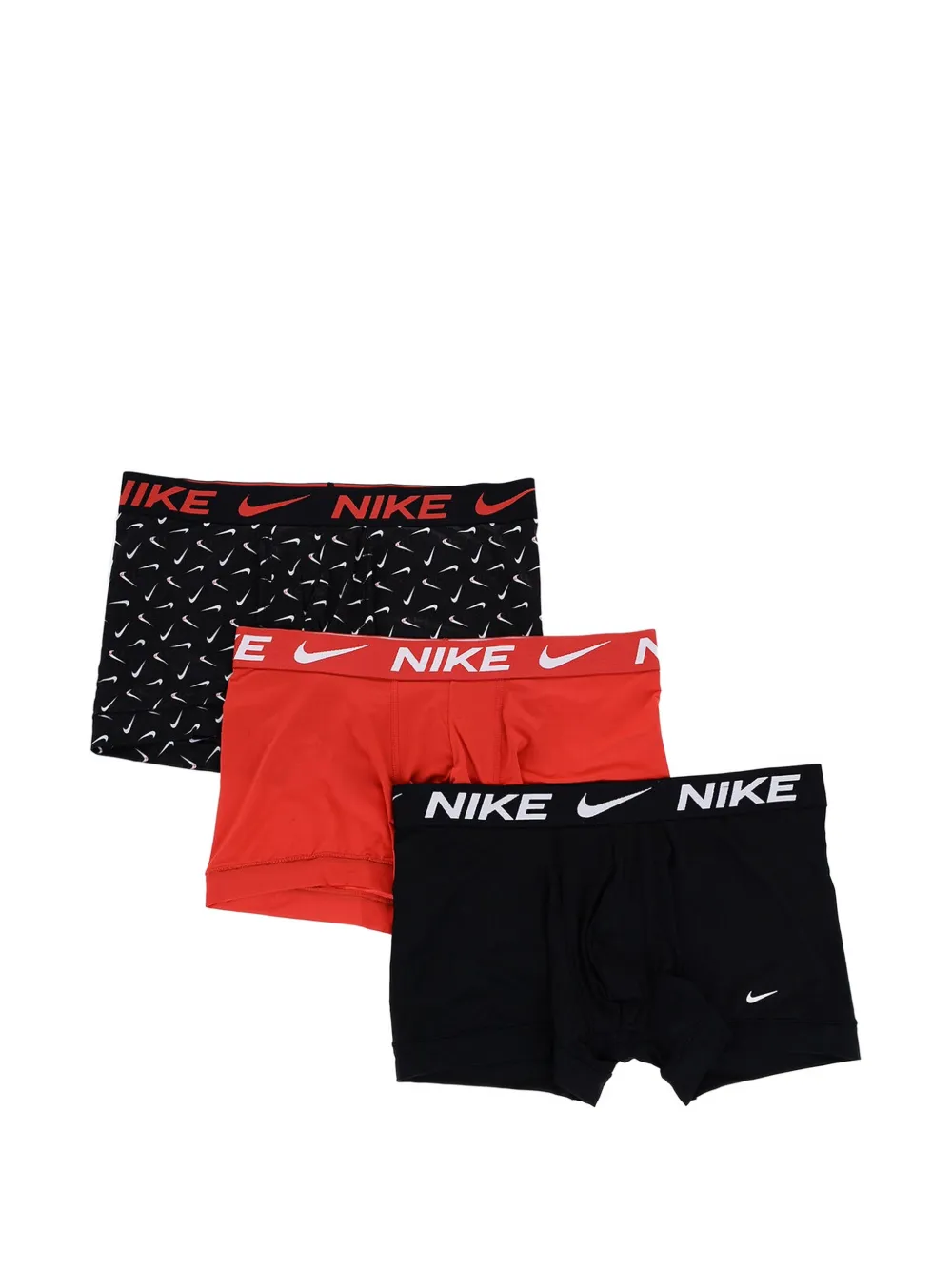 Nike Logo-print Boxer Briefs In Black