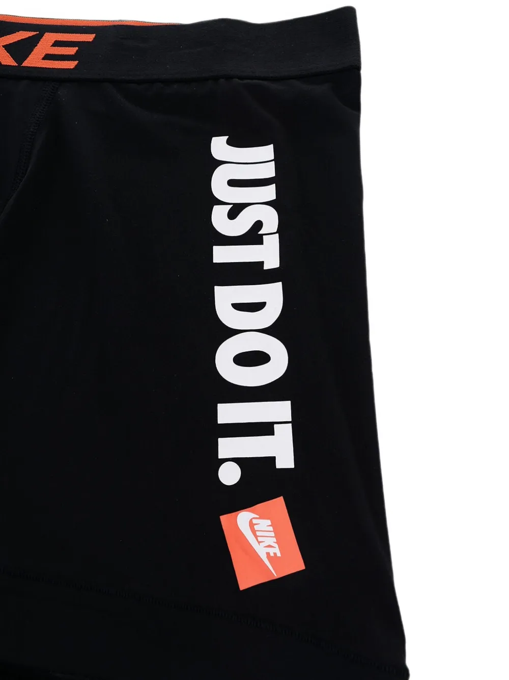 Nike Logo-waistband Stretch Boxer Briefs In Black