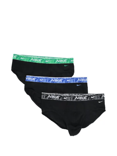 Nike logo-waistband stretch briefs (set of three)