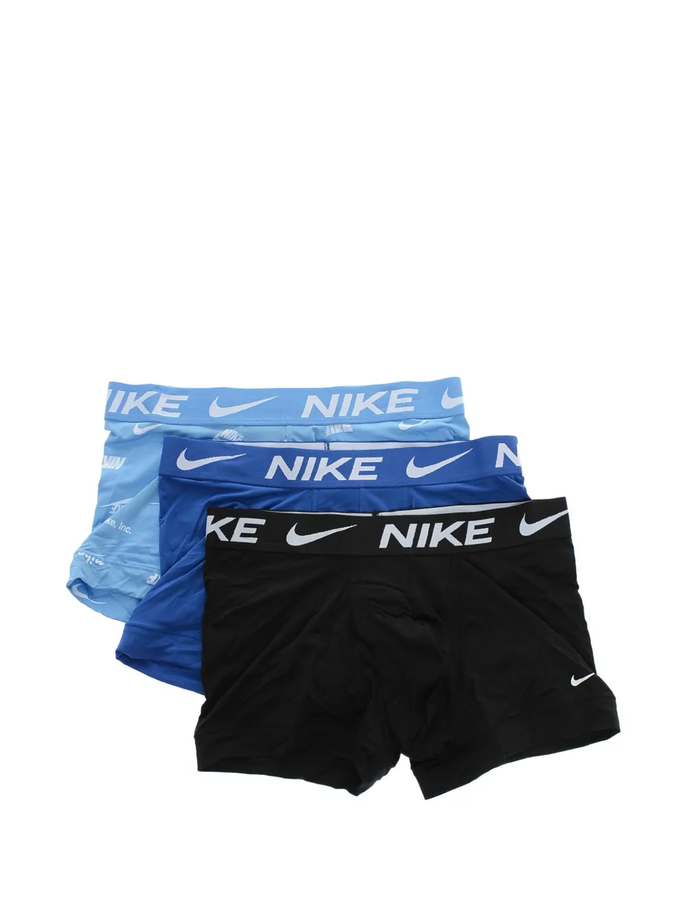 Nike Logo-waistband Boxer Briefs In Blue