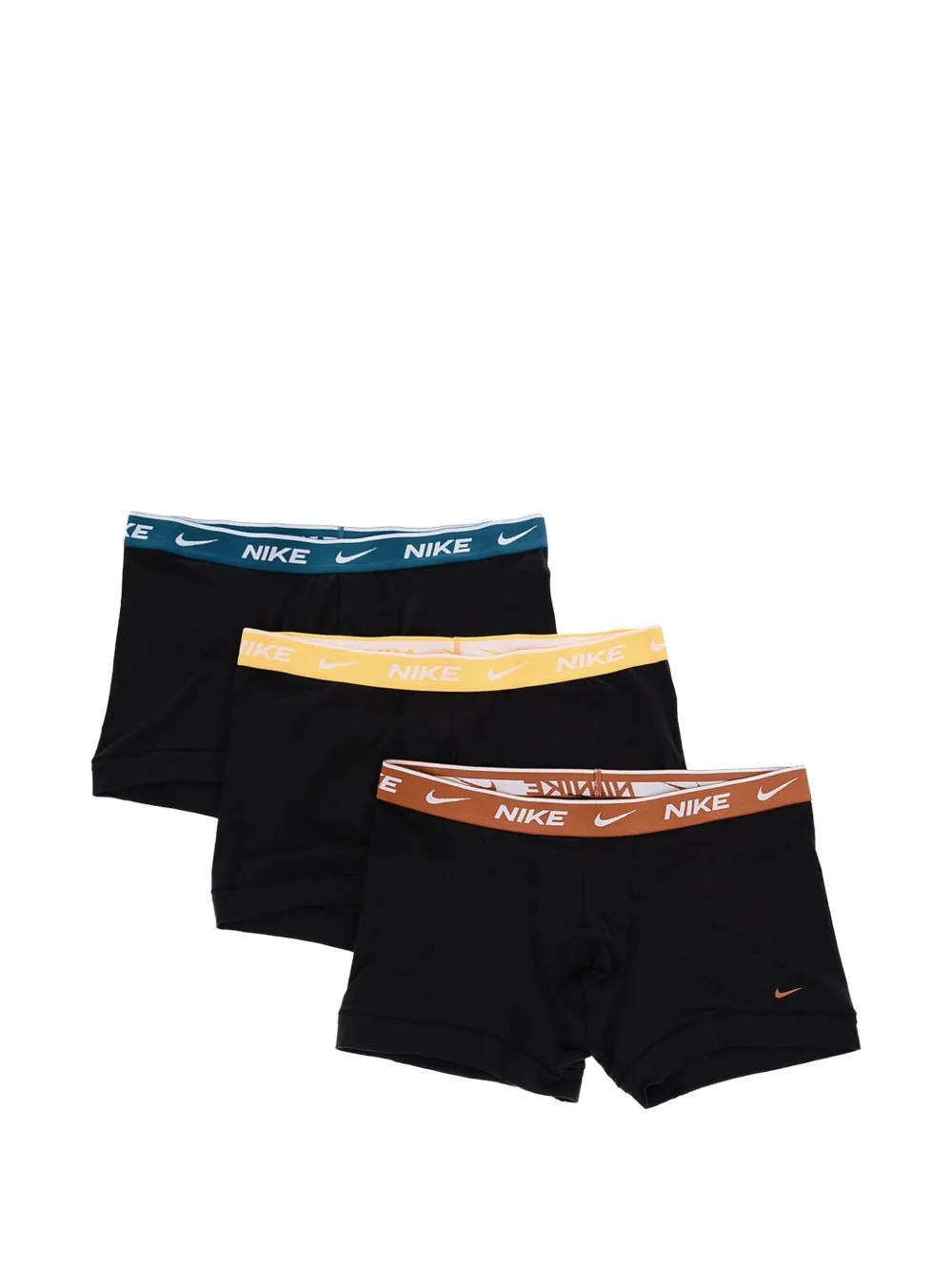 Nike Logo-waistband Set Of Three Boxer Briefs (set Of Three) In Black