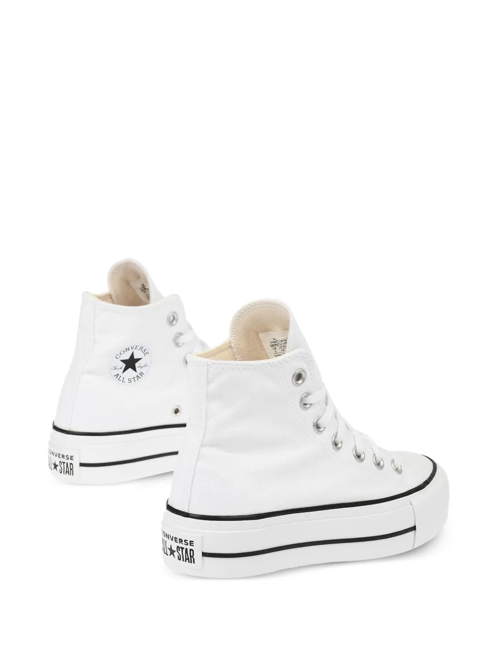 Converse Chuck Taylor All Star Lift canvas sneakers met plateauzool Wit