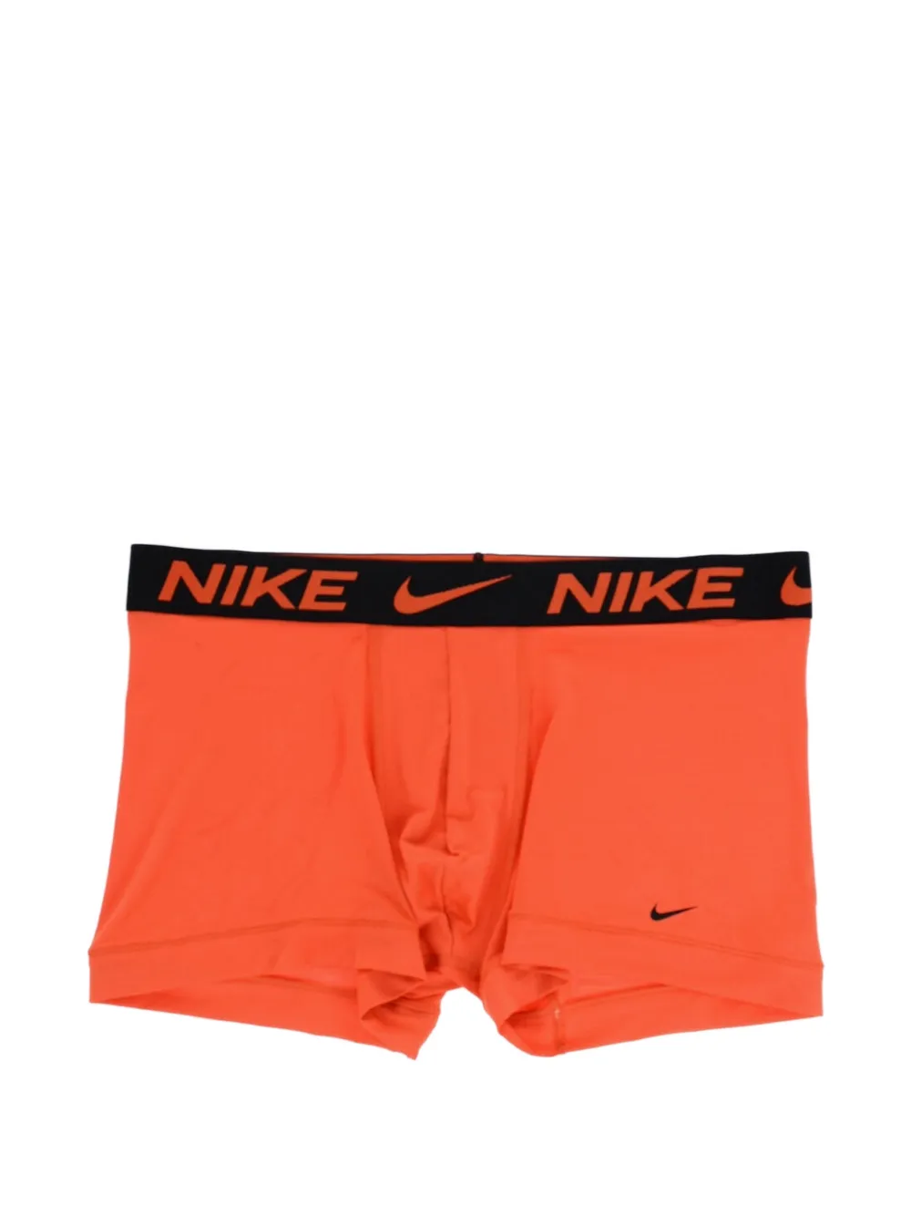 Nike Dri-fit Logo-waistband Boxers (set Of Three) In Orange