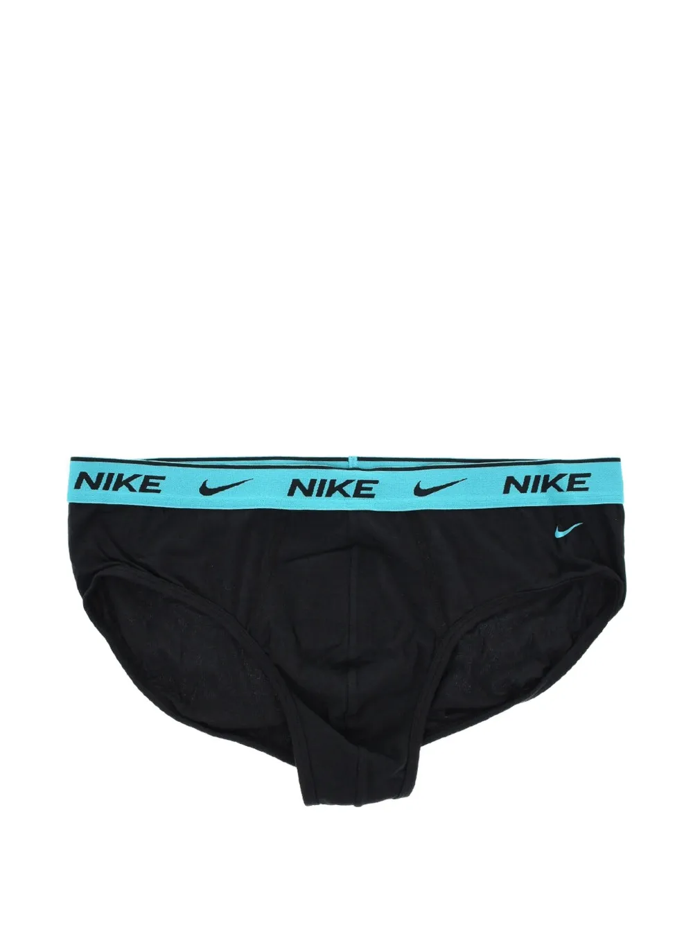 Nike Logo-waistband Briefs (set Of Two) In Black