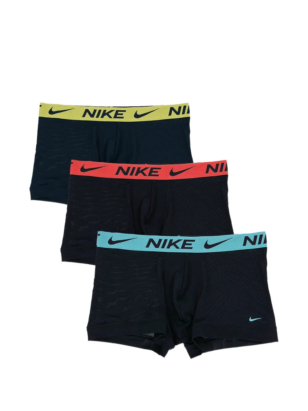 Nike Stretch-design Logo-waistband Boxers In Black