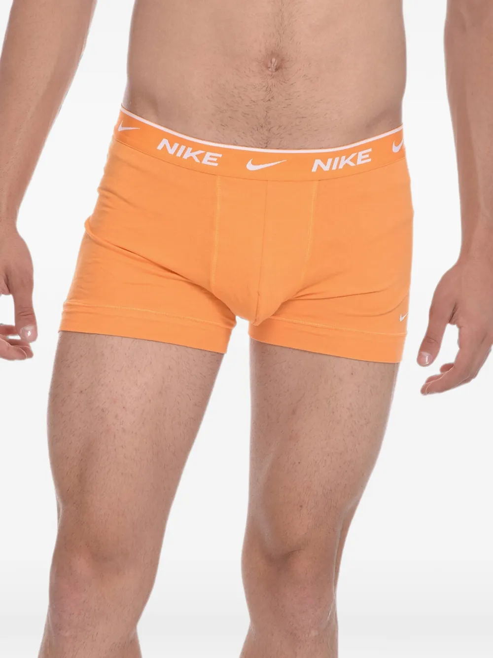Nike Logo-waistband Stretch-cotton Boxers In Grey