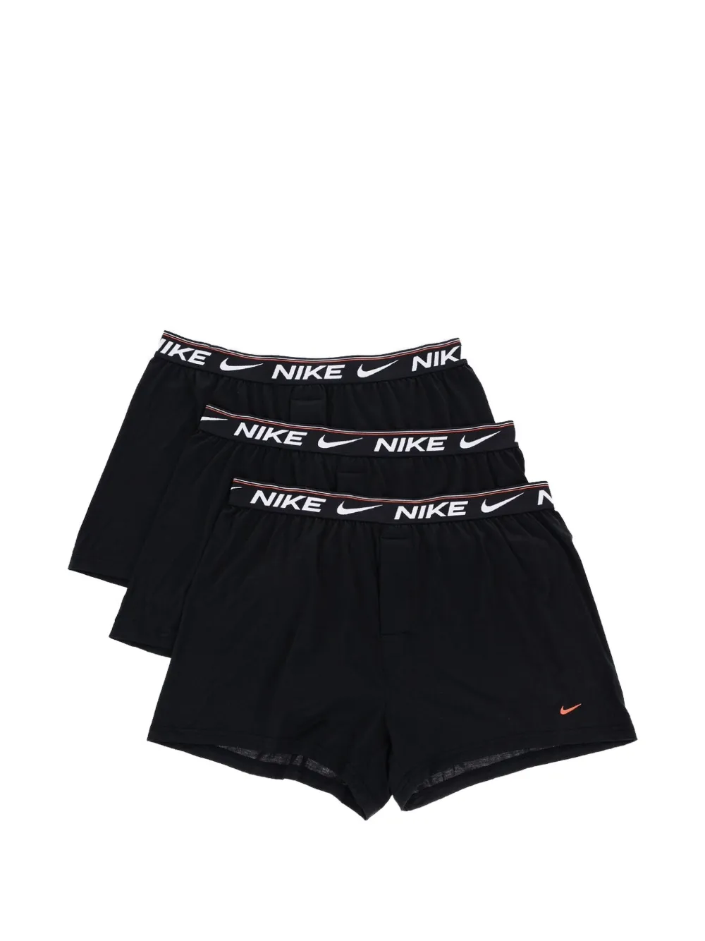Nike Logo-waistband Boxer Briefs In Black