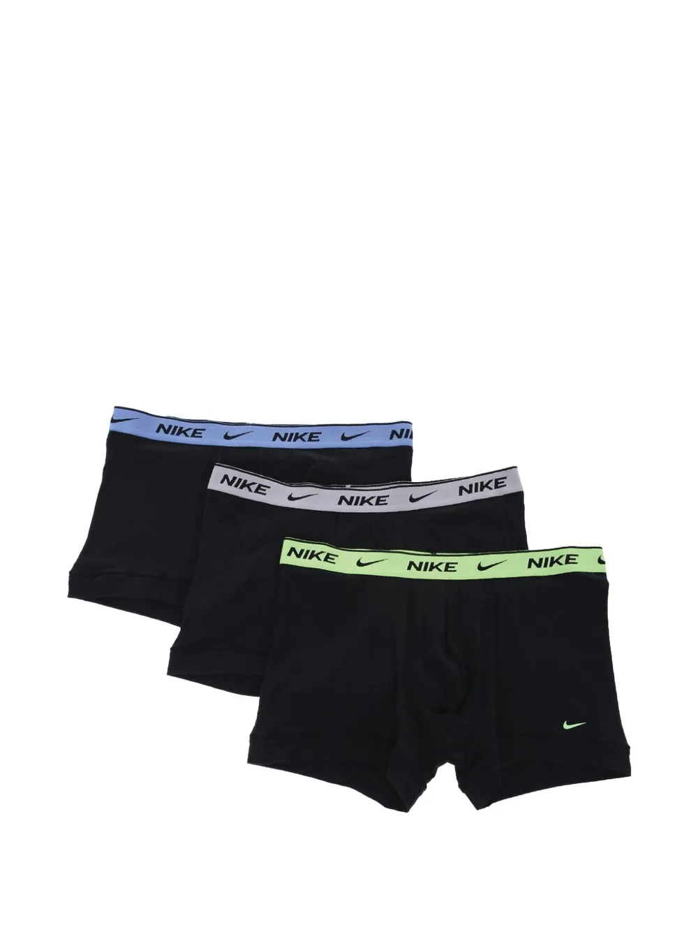 Nike Logo-waistband Stretch-cotton Boxers In Black