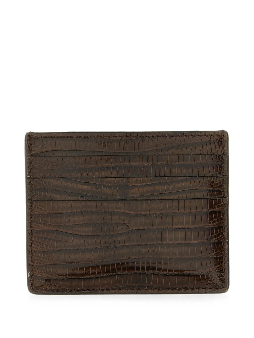 Brunello Cucinelli leather cardholder - Braun