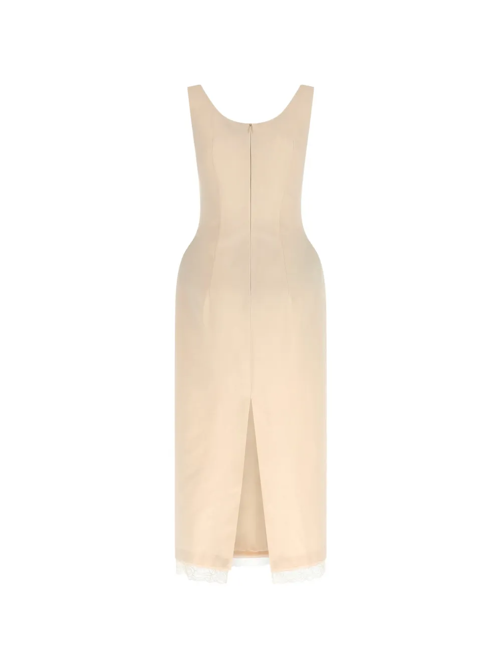 Magda Butrym Midi-jurk met kanten vlak Beige