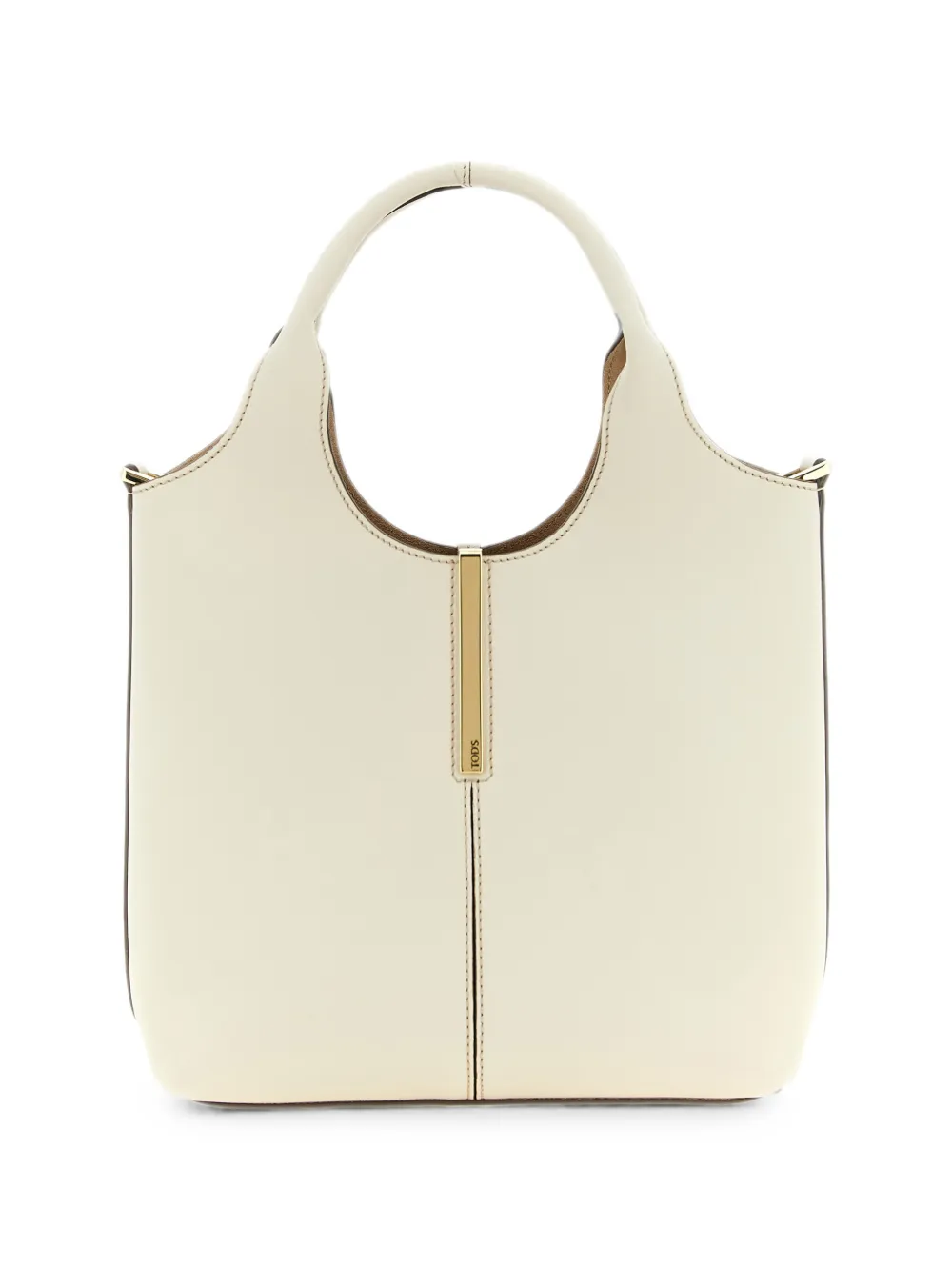 Tod's Shopper met logoplakkaat Beige
