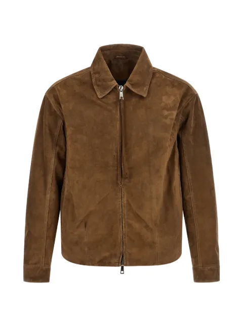 Giorgio Brato chaqueta con cuello camisero de ante