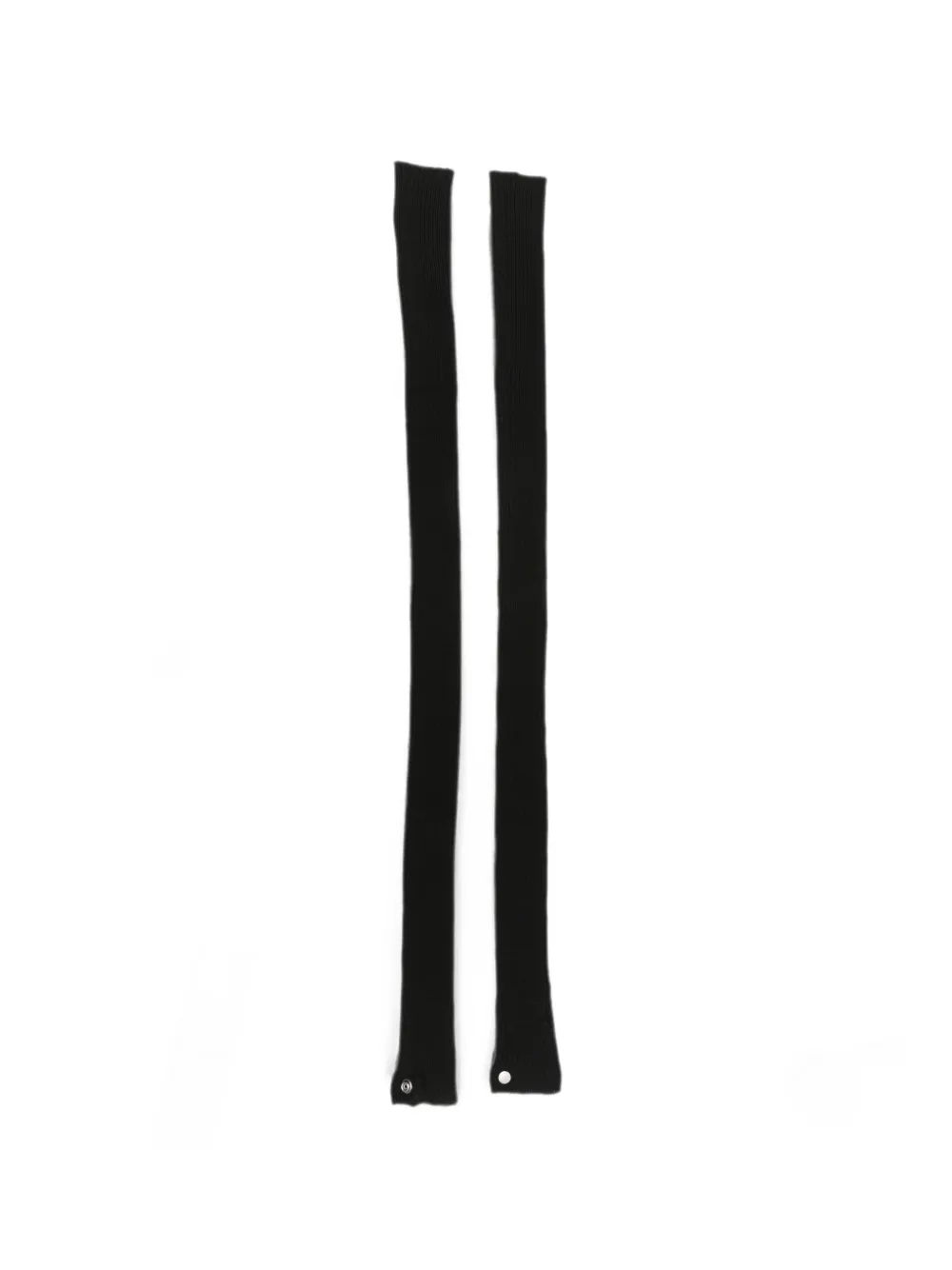 Rick Owens ribbed-knit arm warmers - Nero