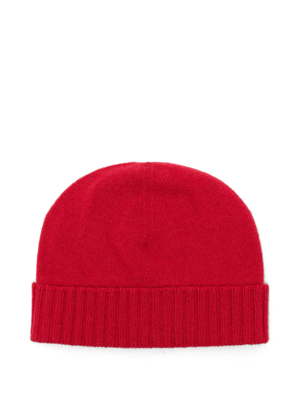 Malo ribbed-trim knitted beanie hat - Rot