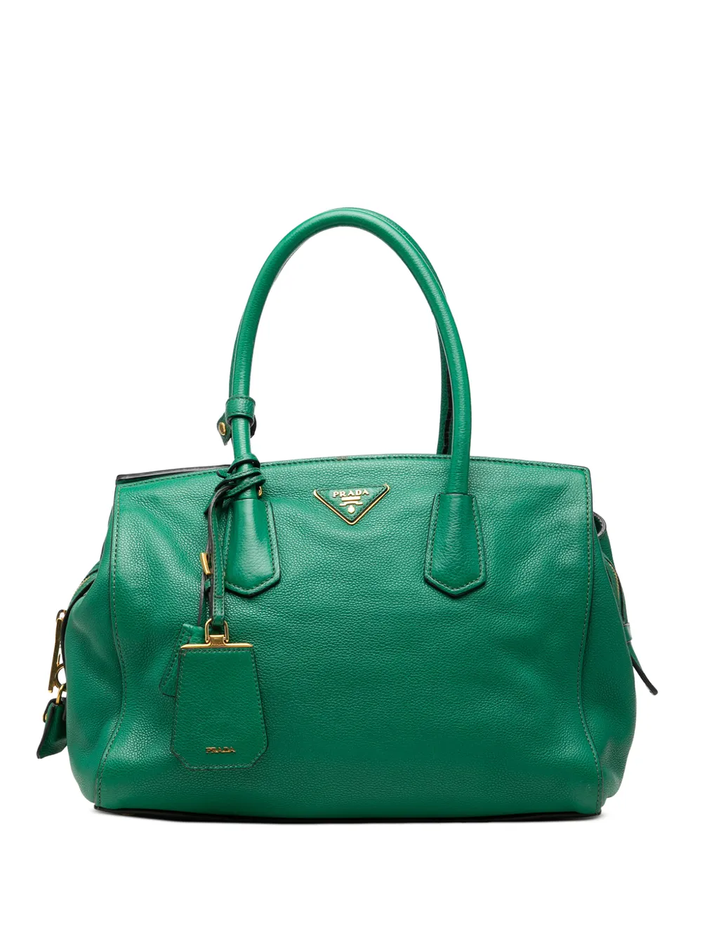 Prada Pre-Owned 2010-2026 Vitello Daino Tote Bag - Grün