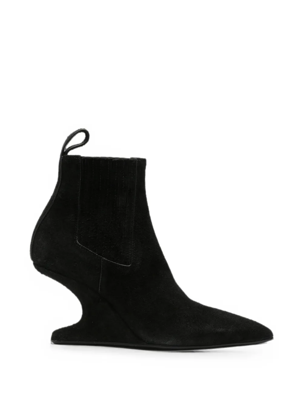 Rick Owens sculptural-wedge ankle boots - Nero