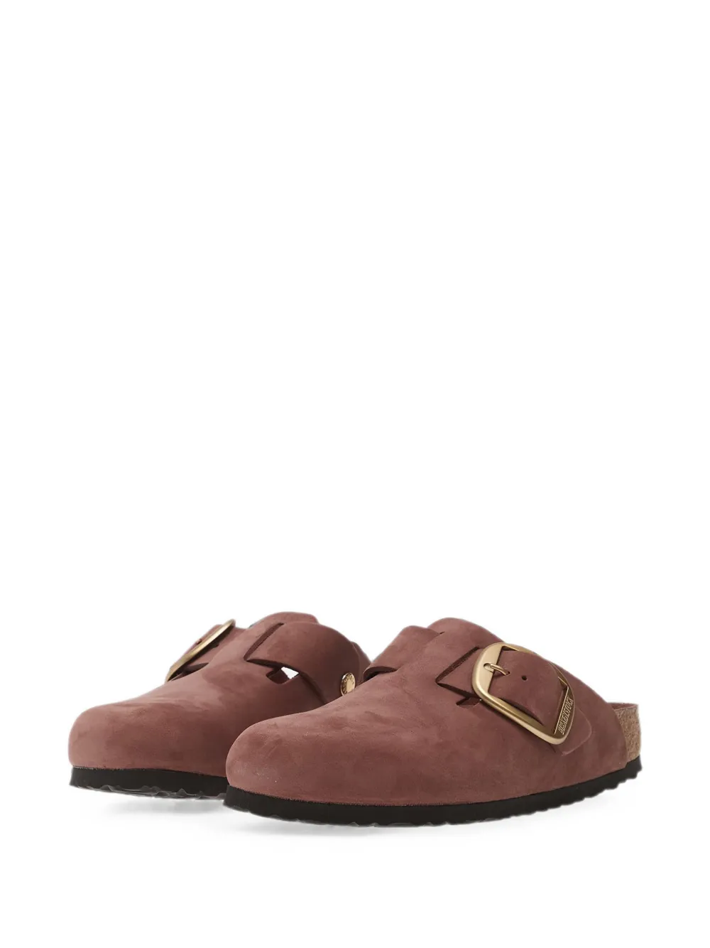 Birkenstock Boston big-buckle mules Roze