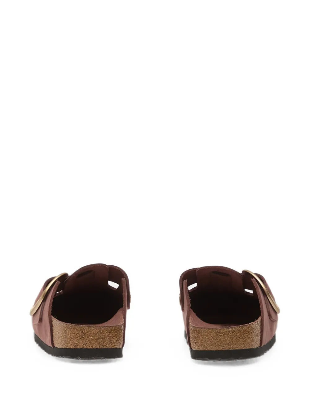 Birkenstock Boston big-buckle mules Roze