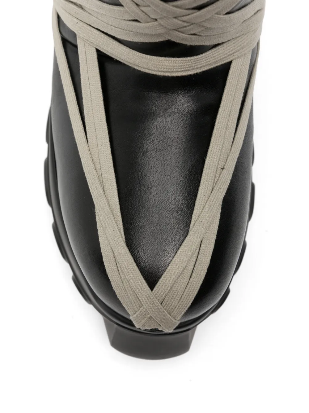 Rick Owens Mega Bumper lace-up boots Zwart