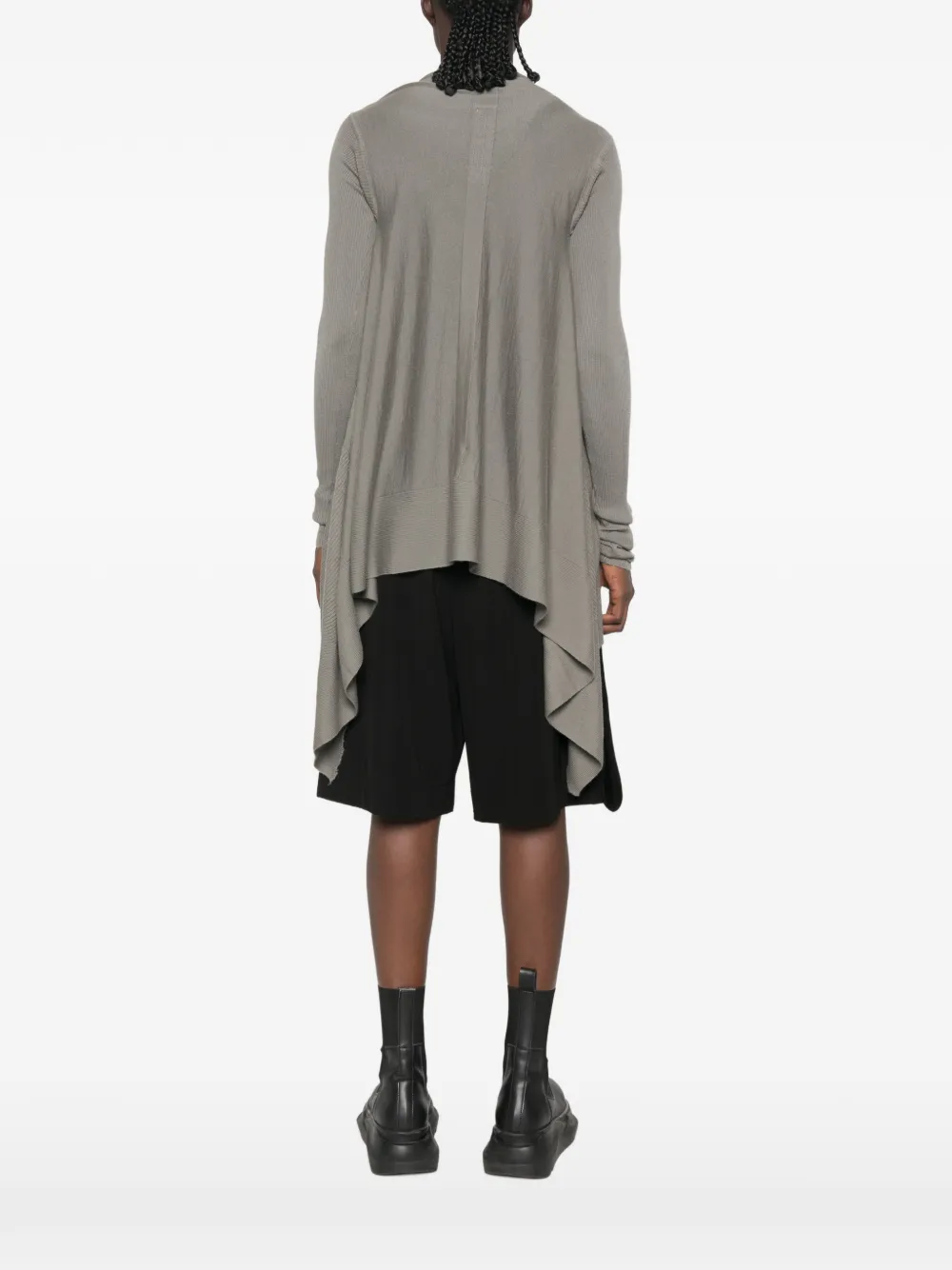 Rick Owens Asymmetrisch vest met lange mouwen Grijs
