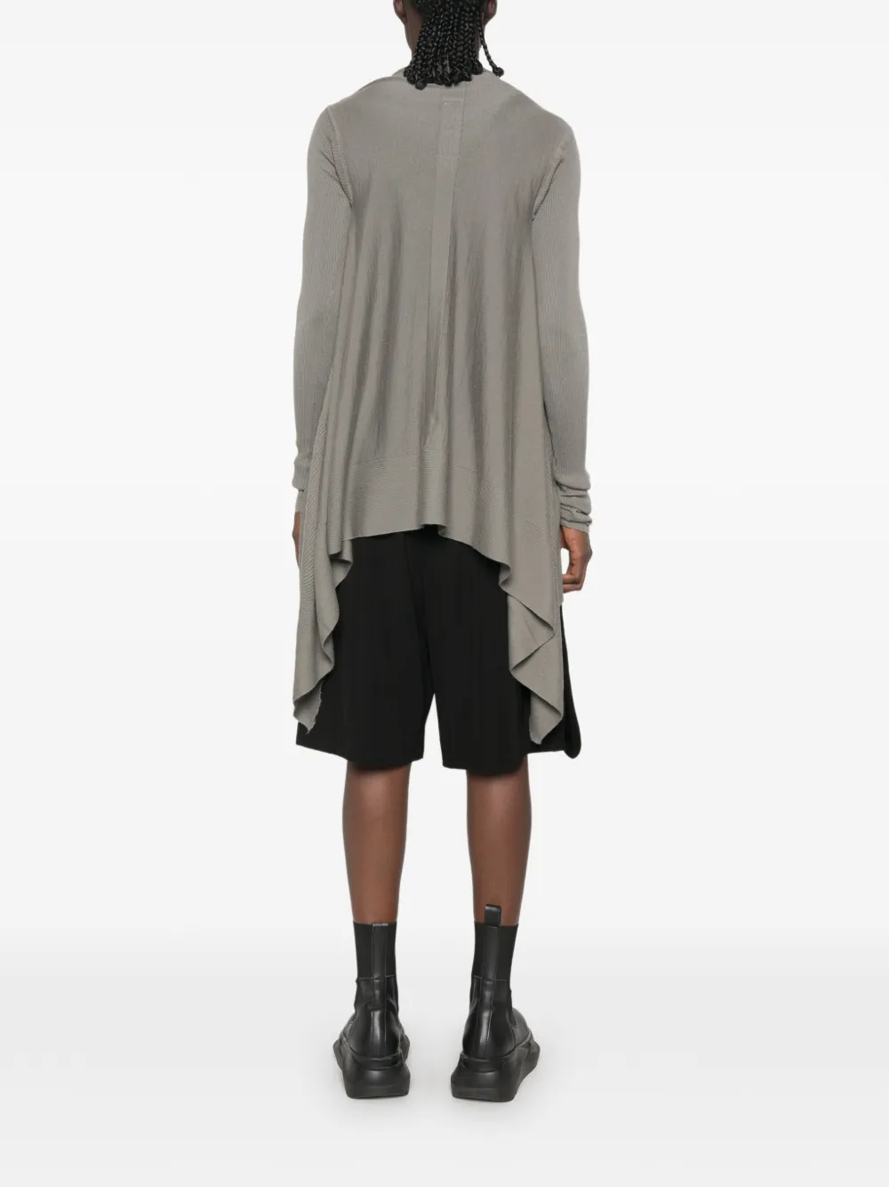 Rick Owens アシンメトリーカーディガン 10aw レディース(難あり) Rick Owens アシンメトリーカーディガン | グレー | FARFETCH JP