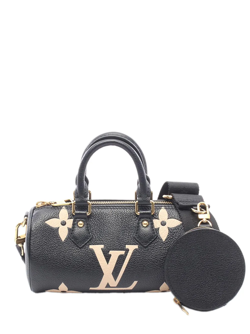 Louis Vuitton Pre-Owned 2021-2026 Bicolor Monogram Empreinte Giant Papillon BB satchel - Black