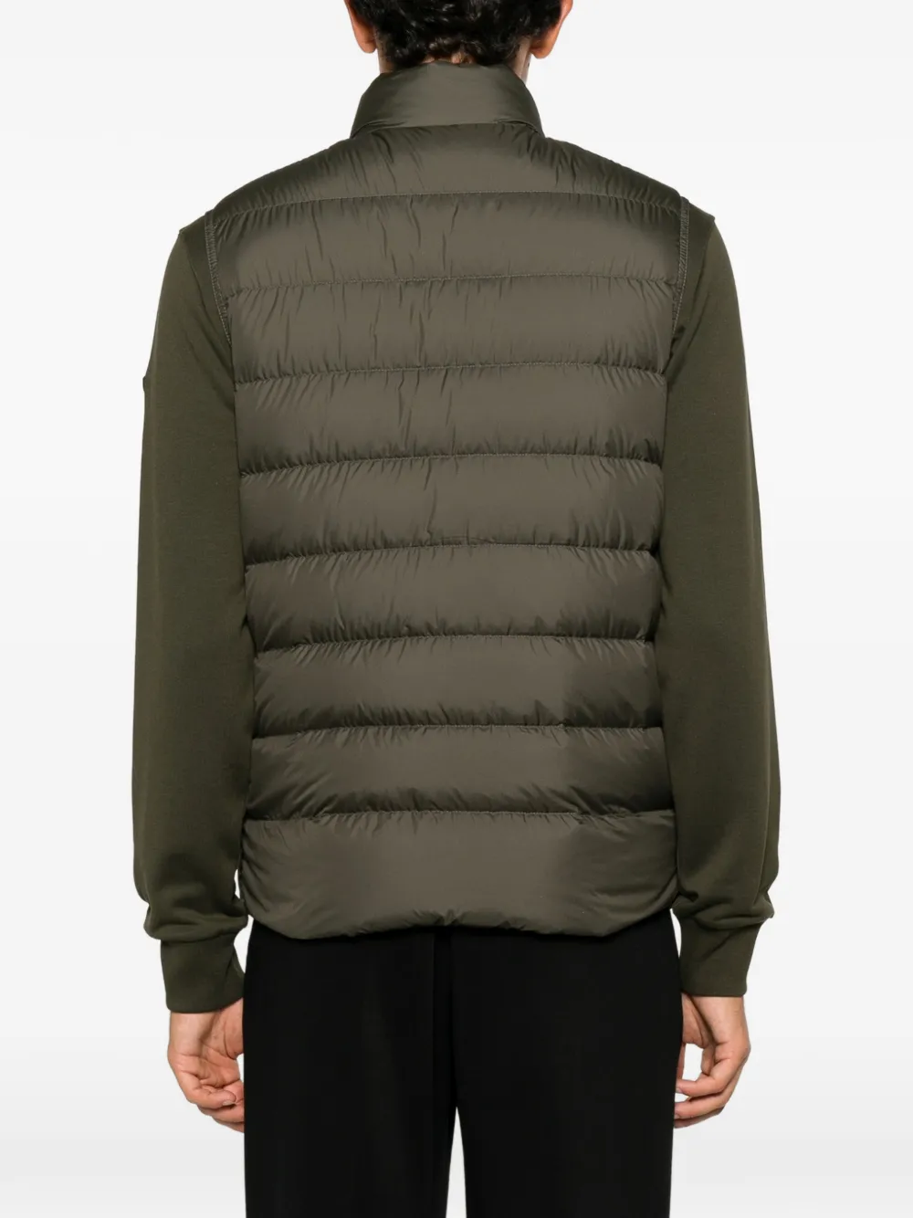 Moncler Bodywarmer met logopatch Groen