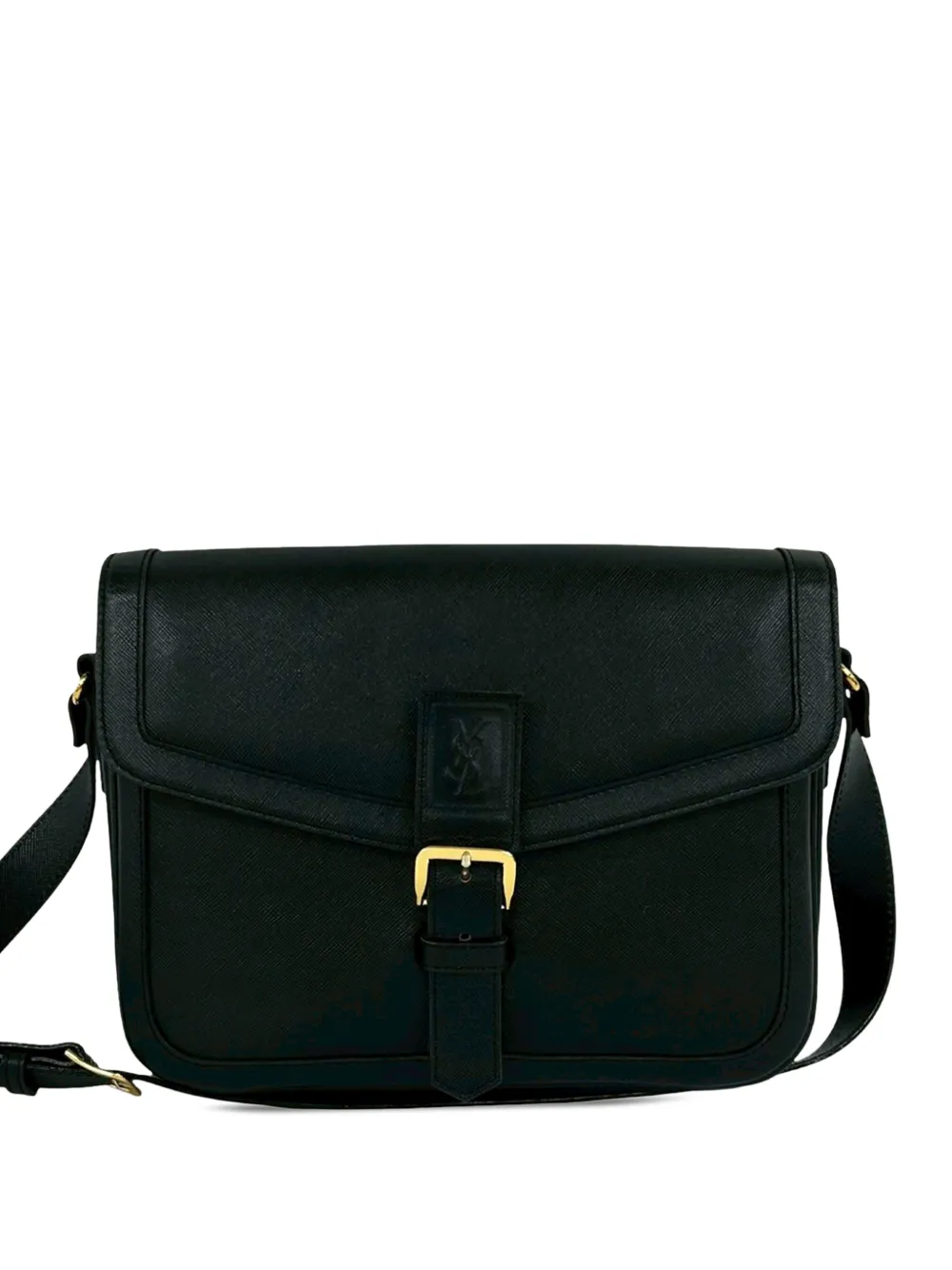 Saint Laurent Pre-Owned Borsa a spalla in pelle di vitello XX secolo - Nero