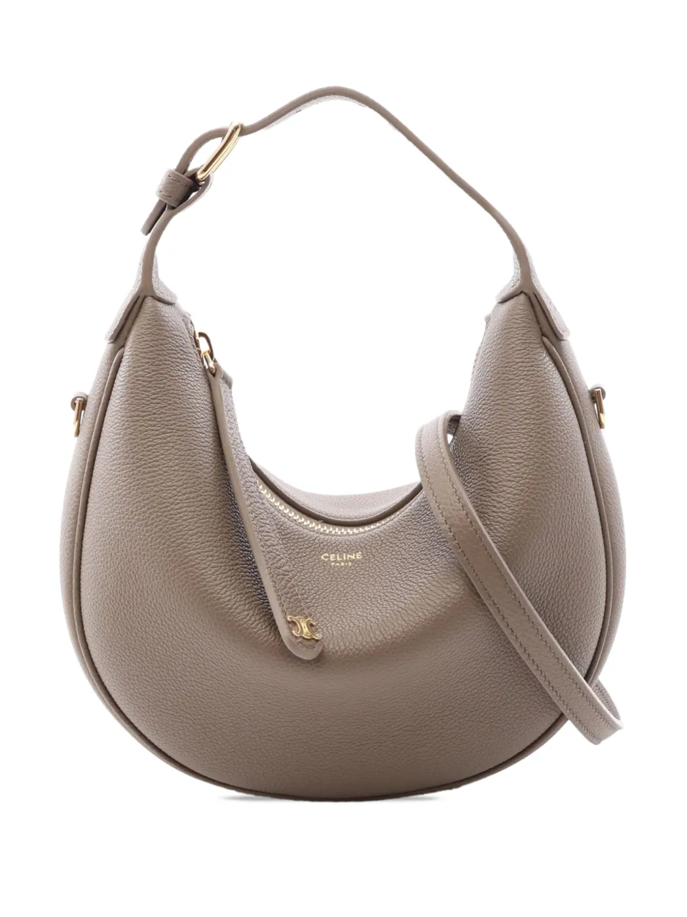 Celine Pre-Owned 2000-2026 Teen Leather Lulu In Bag satchel - Grey