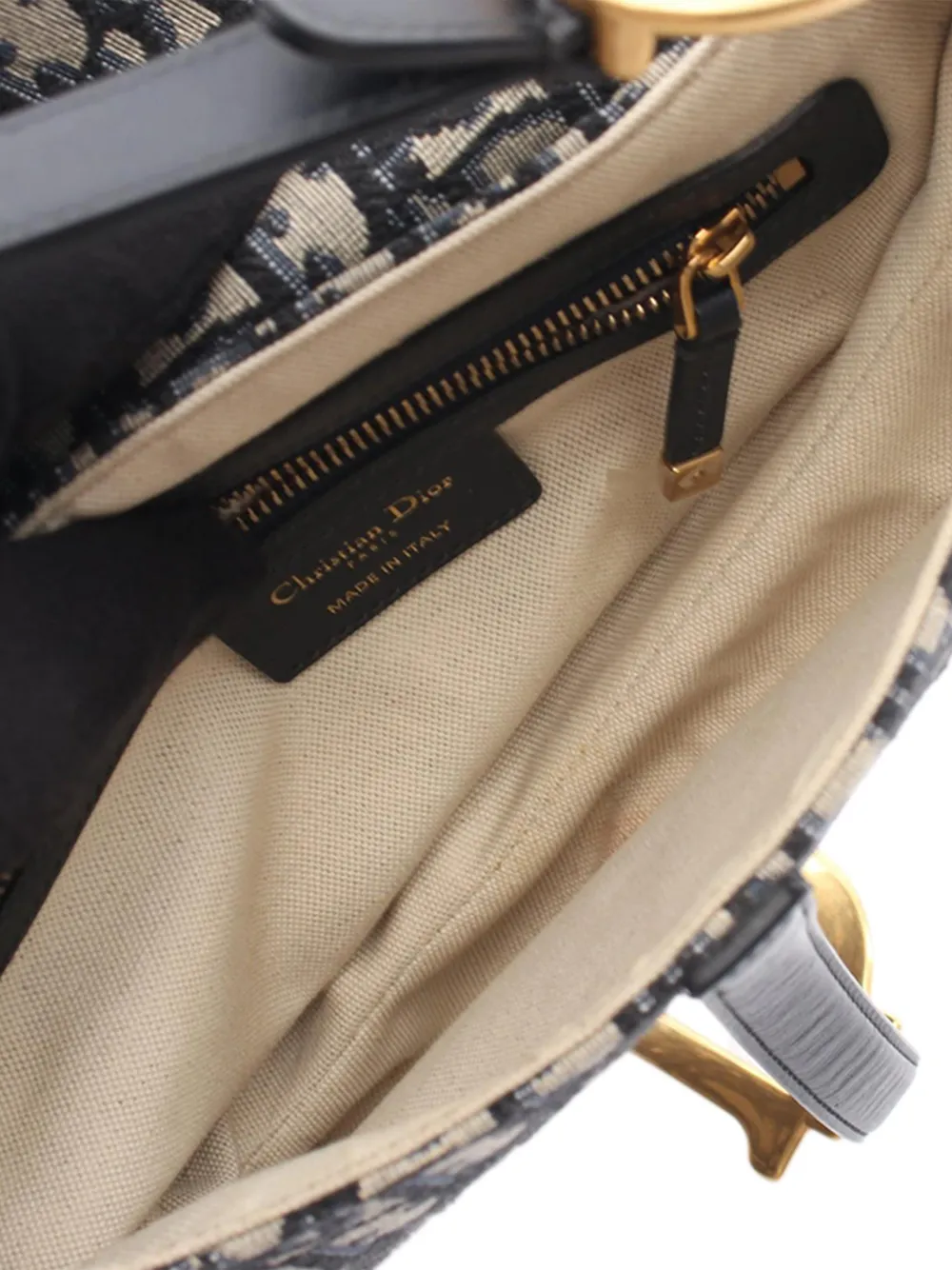 Christian Dior Pre-Owned 2000-2026 オブリーク キャンバス サドル
