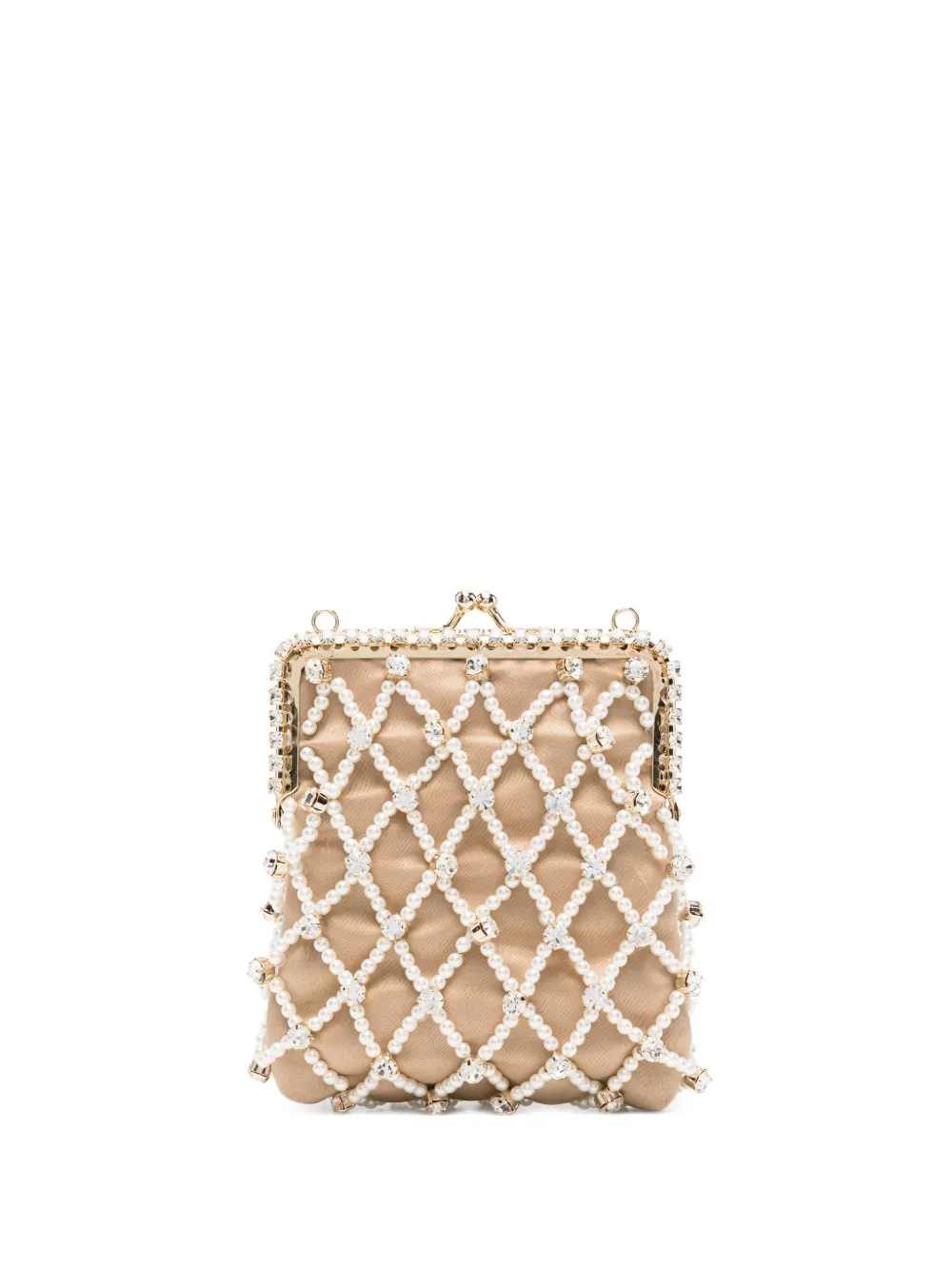 Rosantica crystal-embellished shoulder bag - Gold