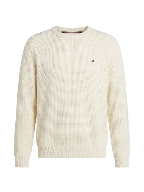 Tommy Hilfiger waffle-knit crew-neck sweater