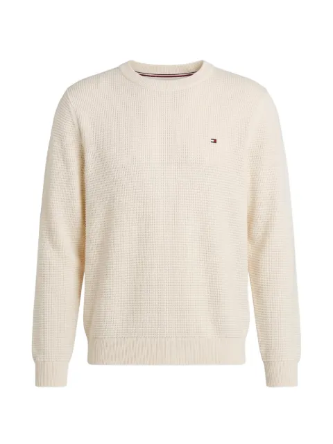 Tommy Hilfiger waffle-knit crew-neck sweater