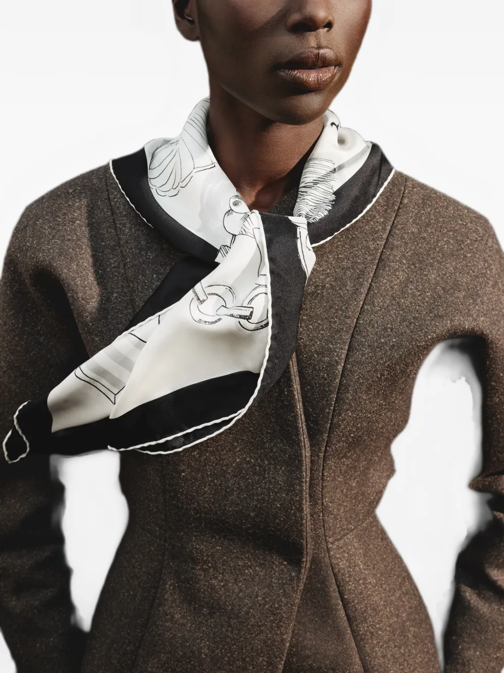 Jacquemus Grote The Cocktail sjaal Wit