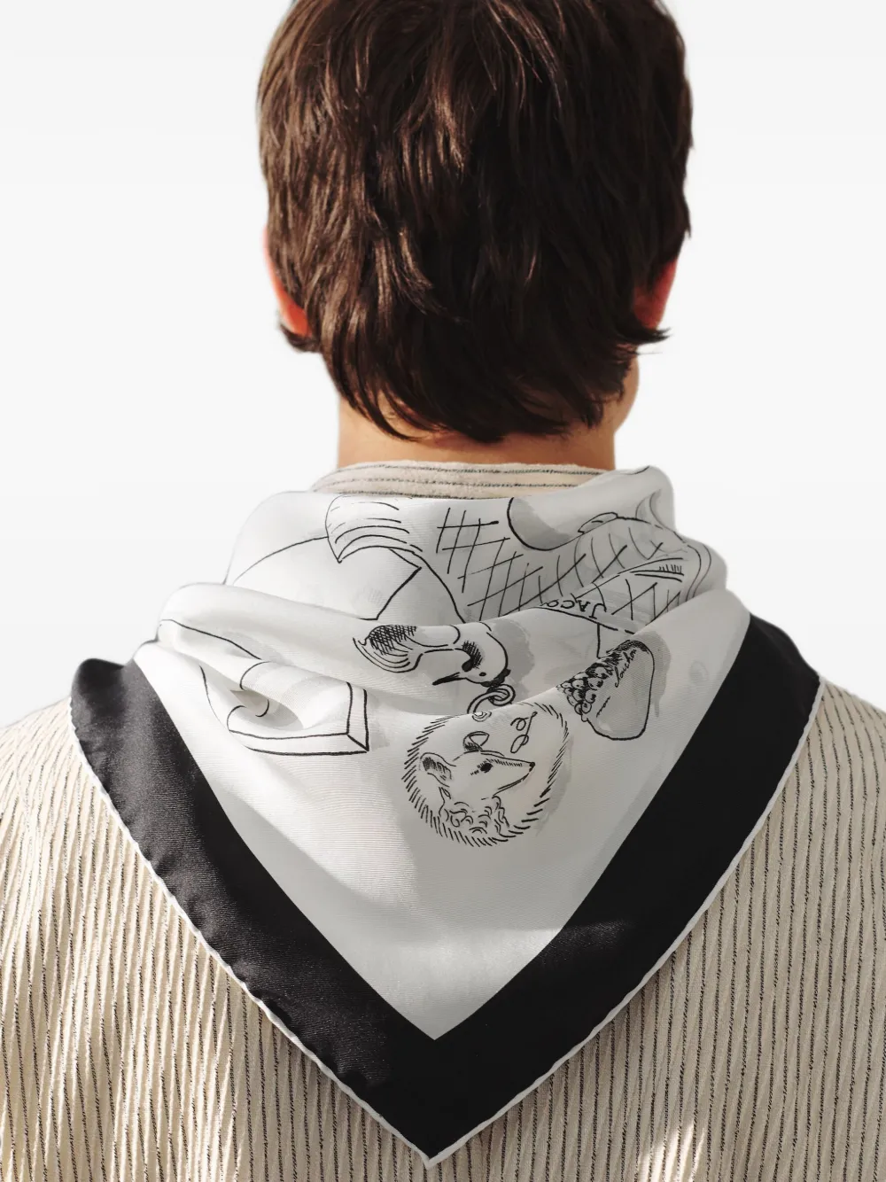 Jacquemus Grote The Cocktail sjaal Wit