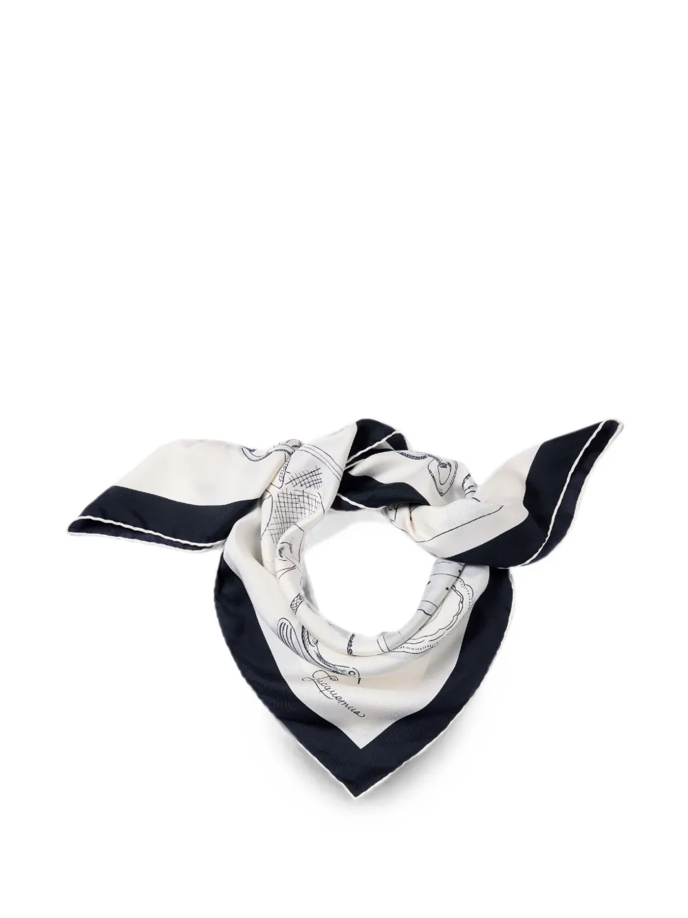 Jacquemus Grote The Cocktail sjaal Wit