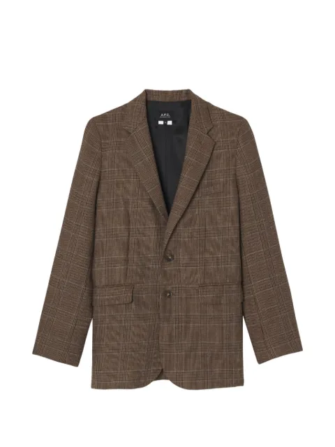 A.P.C. ANNIE BLAZER check-pattern 