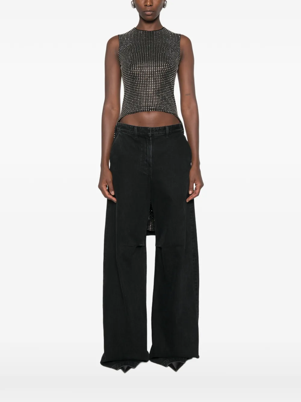 Alexander Wang Asymmetrische top Zwart