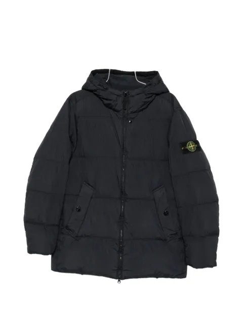 Stone Island Compass-patch quilted jacket