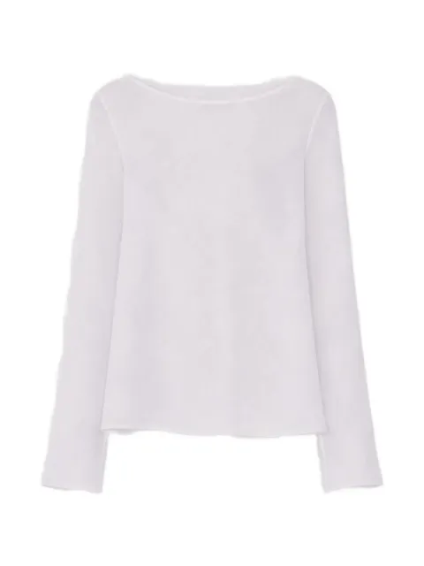 Rier raw-edge bias-cut top