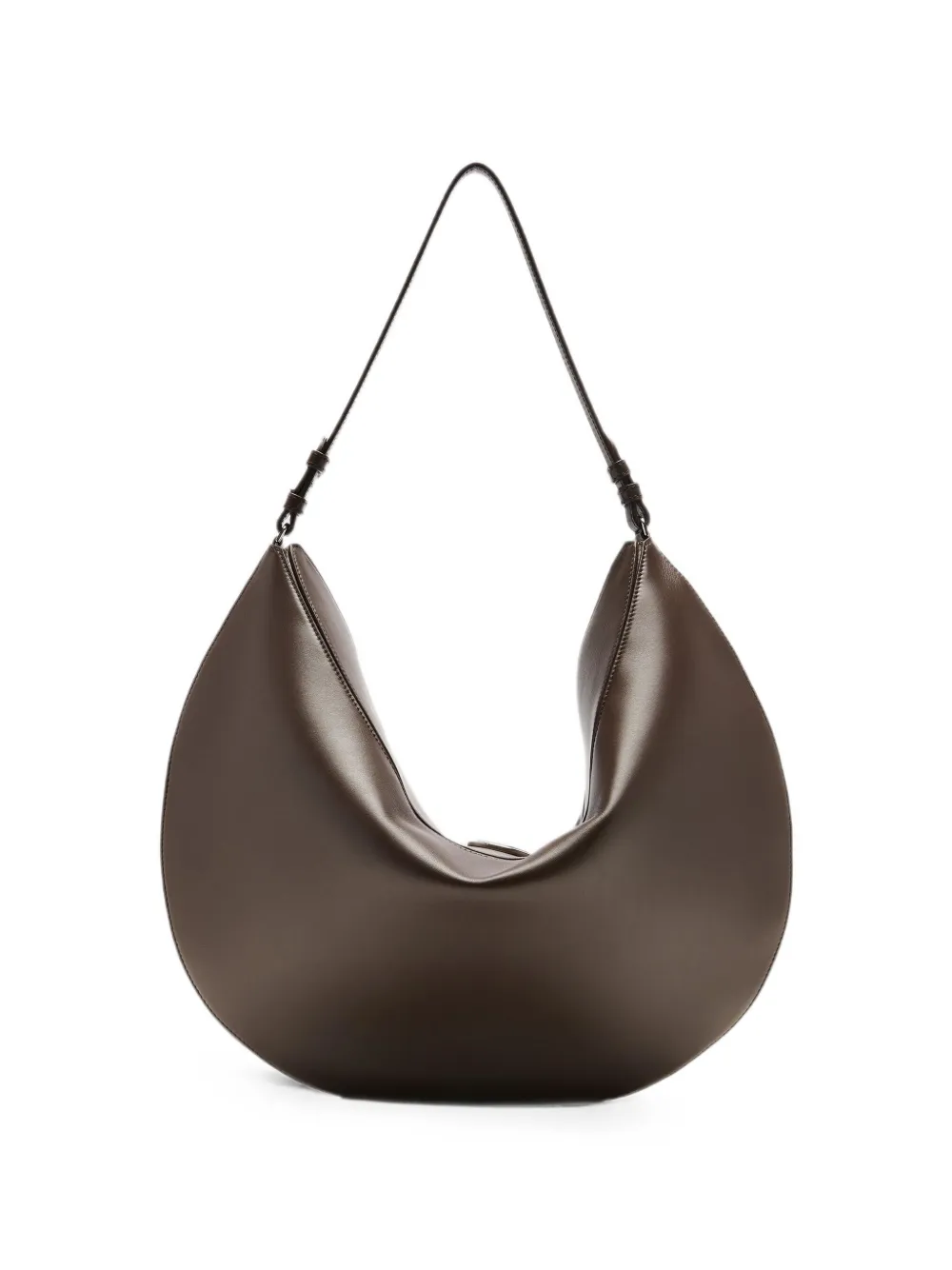 Jacquemus Grote Ovalo schoudertas Bruin